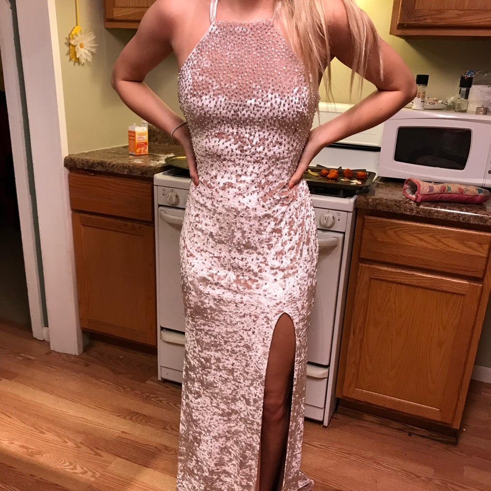 Crushed Velvet Prom/Formal Dress